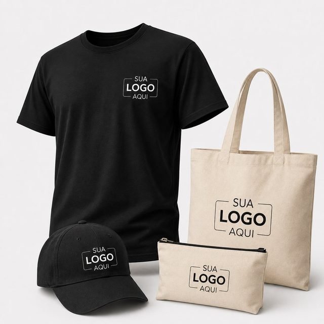 Kit Camiseta + Boné + Ecobag + Necessaire