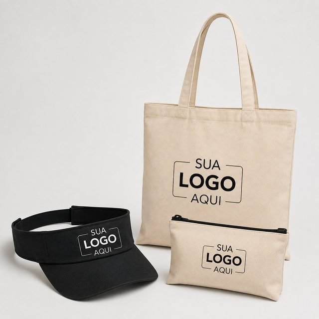 Kit Viseira + Ecobag + Necessaire